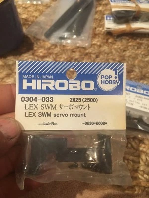 HIROBO 0304-033 LEPTON LEX SWM SERVO MOUNT #0304033 HELI PARTS - Image 1 of 3