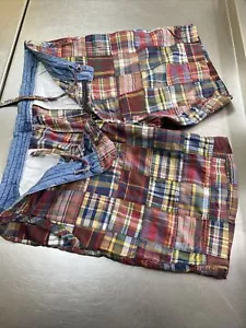 VGC Ralph Lauren Mens 42W XXL Patchwork Madras Chino Shorts - Picture 1 of 15