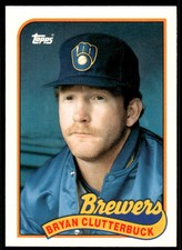 1989 Topps Bryan Clutterbuck Milwaukee Brewers #21T