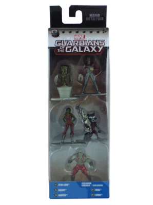 Jada Nano Metalfigs Guardians Of The Galaxy 5-Pack Marvel Baby Groot Drax Gamora - Image 1 of 3