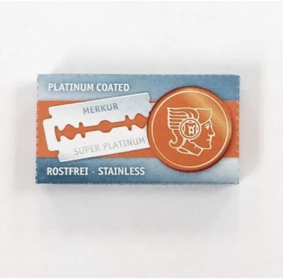 Лезвия из нержавеющей стали Merkur Super Platinum, 10 лезвий - Изображение 1 из 4