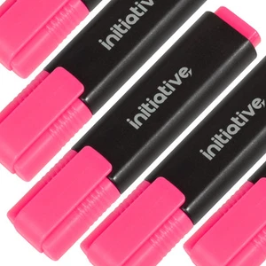 Pink Highlighter Pens Fluorescent Wedge Chisel Tip Marker School Office Home - Picture 1 of 5