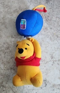 Vintage Plush Winnie the Pooh Toy Musical Disney Baby Crib Mobile Balloon Works! - Picture 1 of 5