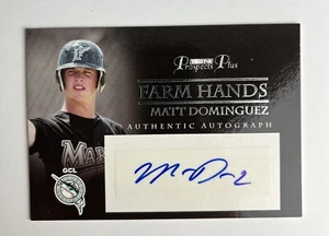 2007 Tristar Matt Dominguez Autograph Card FH-MD Farm Hands  - Picture 1 of 2