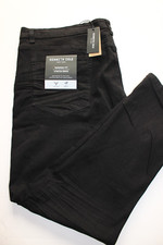 KENNETH COLE TAPERED FIT STRETCH BLACK JEANS SZ: 46 X 32 NWT