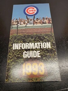 1993 Chicago Cubs Information Guide - Ryne Sandberg - Mark Grace - Andre Dawson - Picture 1 of 10
