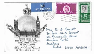 GB 1961 Conferencia FDC a Sudáfrica - Imagen 1 de 1