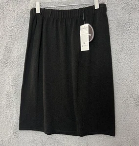 Vintage San Remo by Laura Knits Womens Black Pull-On Pencil Skirt Acrylic Medium - Picture 1 of 6