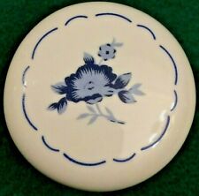 Vintage 13-piece set porcelaine blanche Armoire Meubles boutons fleur bleu japon