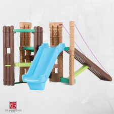 little tikes outdoor twin slide tunnel climber