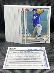 (25) 2021 Bowman Draft 1st Edition ERICK PENA LOT OF 25 CARDS BD-178 ROYALS - Picture 1 of 1
