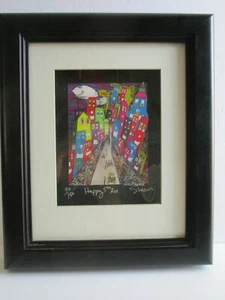 Stephan Shrem Happy 5th Ave. Framed Artwork 90/180 5" X 7" - Picture 1 of 5