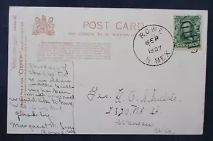 1907 Rowe New Mexico Cancel on Santa Fe Capitol Building Postcard - Picture 1 of 2