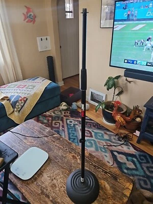 m/ Rock On! Proline MS235 Round Base Microphone Mic Stand -  Black - Image 1 of 4