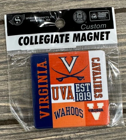 NWT Spirit Products UVA Virginia Cavaliers Magnet Square NCAA Novelty Gift Cover
