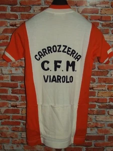 Eroica Camiseta Shirt Maillot Bici Ciclismo Vintage 70'S Viarolo 50% Lana - Imagen 1 de 3