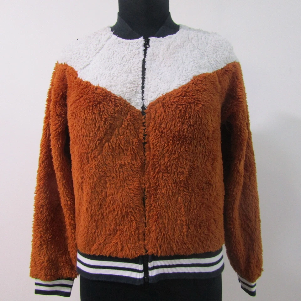 NIKE VTG Women's Teddy Bear Fleece Jacket Chest 34/36 UK S REF (Y00606) - Image 1 of 4