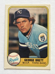 1981 Fleer - "M.V.P" on Front #28 George Brett