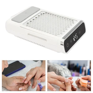 Nail Dust Vacuum Cleaner 4500rpm Adjustable Suction Nail Dust Collector LCD 80W - Picture 1 of 22