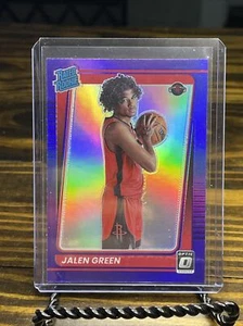 2021-22 Donruss Optic Jalen Green Rated Rookie Purple Prizm #159 Base Rockets - Picture 1 of 4