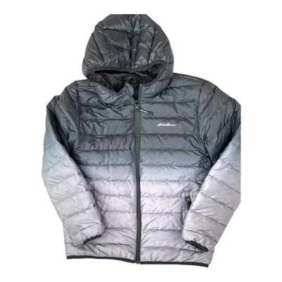 Eddie Bauer Niño Juvenil 14/16 Ligero Reversible Pato Plumón Capucha Puffer Jkt Foto 1 de 4