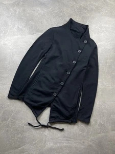 Avant-Garde Italian Jacket Asymmetric Button Closure 100% Cotton Made in IT - Picture 1 of 10
