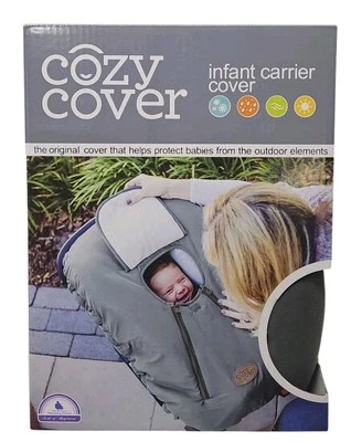 Cozy Cover Infant Carrier Cover Protects Babies From The Outdoor Elements • Gray Foto 1 de 4
