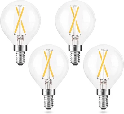 "Dimmable 2 Watt Candelabra LED Light Bulb(25W Equivalent), E12 Globe LED Bulb.. - Image 1 of 4