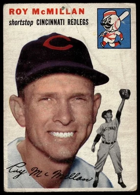 1954 Topps #120 Roy McMillan Cincinnati Reds LOW GRADE - Image 1 of 2