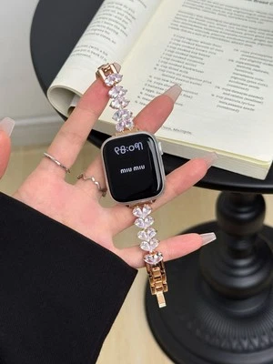 Solid Brass Band Compatible For Apple Watch S10/9/8/7/6/5/4/Ultra/SE Strap - Image 1 of 4