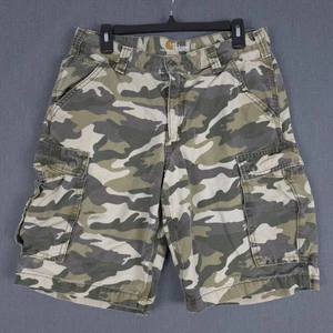 Carhartt Rugged Cargo Shorts Mens 33 (Fits 31x11) Camo Relaxed Fit 100279-294 - Picture 1 of 12