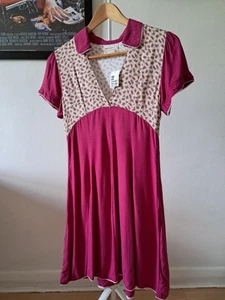 New Urban Outfitters Rose Pink Flowy Mini Dress Size XS - Picture 1 of 6