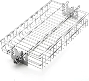 Flat Rotisserie Basket, 304 Stainless Steel, Universal Grill Accessory, Compatib - Picture 1 of 12