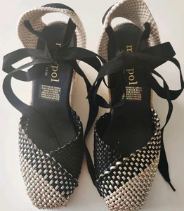 Maypole Womens 39/9 Espadril Synthetic Upper Wedge Spain - Foto 1 di 17