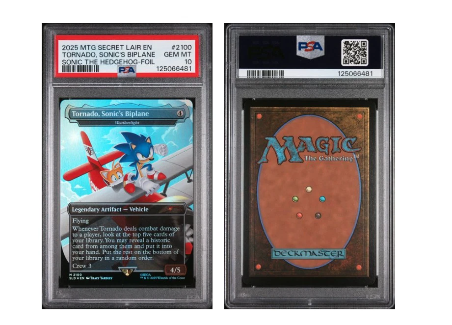 Tornado, Sonic's Biplane - Weatherlight (Rainbow Foil) Secret Lair Foil PSA 10 - Image 1 of 1