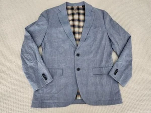 Michael Kors Men’s Sport Coat Blazer Light Blue 42R Cotton Blend Breathable - Picture 1 of 7