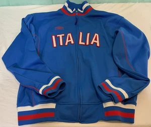 Umbro Fußball Jacke Herren Large Italia Full Zip Vintage Top Zustand - Bild 1 von 3