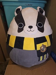 NWT 2023 Harry Potter Squishmallow Plush 20” Hufflepuff Badger - Picture 1 of 5