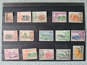 Dominica 1951 Komplettsatz SG 120-134 fein gebraucht. - Bild 1 von 2