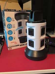 Bell+Howell 360° SpinPower Tower with 4 Outlets, 6 USB Ports, ECT. - Picture 1 of 4