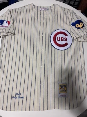 Camiseta Mitchell & Ness 1969 Chicago Cubs Ernie Banks talla 48 XL Foto 1 de 4