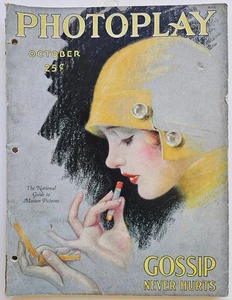 PHOTOPLAY Magazine October 1927 Delores Costello cover by Charles Sheldon - Picture 1 of 22