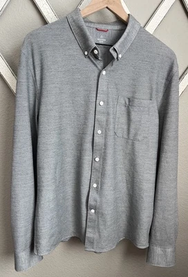 Western Rise Men's L Long Sleeve Button Down Wool Blend Shirt - Image 1 of 4