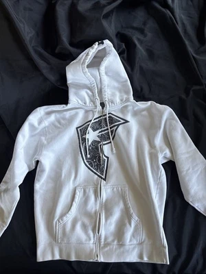 Famous Stars and Straps Men's Full Zip Hoodie Sweatshirt L White - image 1 of 4