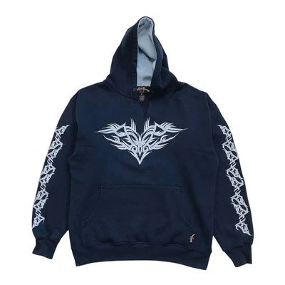 Sudadera con Capucha Sapphire Lounge XL Para Hombre Azul Sudadera Tribal Cyber Grunge Patinador Y2K Foto 1 de 4