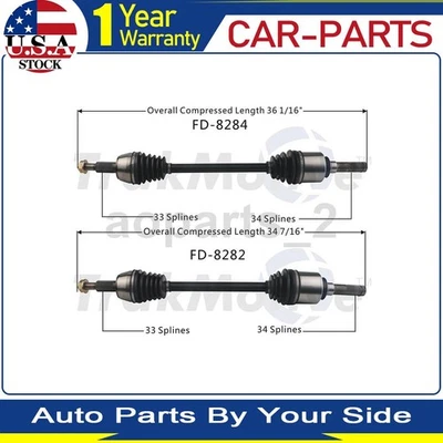 2 Rear TrakMotive CV Axle Joint Shaft For Ford Expedition 2017 2016 2015 2012 - Image 1 of 3