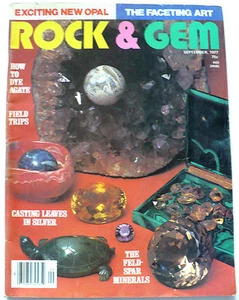 ROCK & GEM MAGAZINE SEPTEMBER 1977 ROCKHOUND AND LAPIDARY - Picture 1 of 3