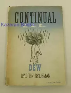 Continual Dew John Betjeman First Edition Poetry book 1937 HBDJ - Foto 1 di 21