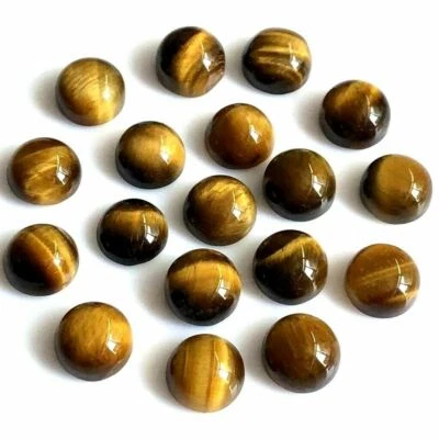 Wholesale Lot 4mm to 9mm Round Natural Tiger's Eye Loose Calibrated Gemstone - Image 1 of 4