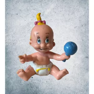 Vintage Baby Herman Toy Figure 1987 Amblin Who Framed Roger Rabbit Jessica Mini - Picture 1 of 4